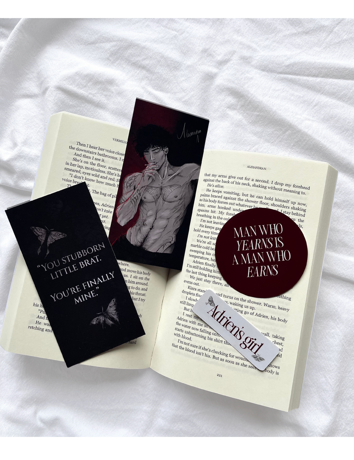 Signed Paperback Vermilion Vows + Goodies