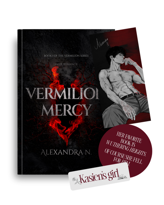 Signed Paperback Vermilion Mercy + Goodies